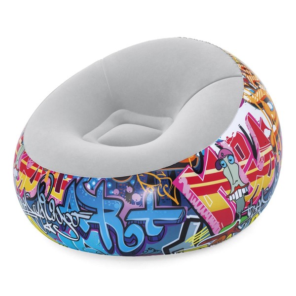 Inflate-A-Chair™ Luftsessel Graffiti 112 x 112 x 66 cm