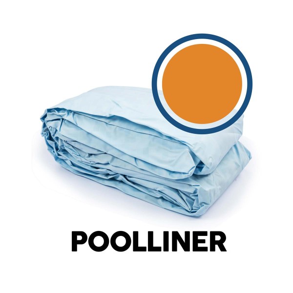 Bestway® Ersatzteil Poolfolie (orange) für Steel Pro™ UVCareful™ Splash-in-Shade Pool 244x51cm, rund