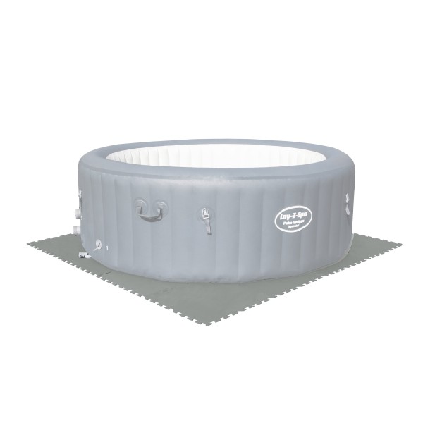 Flowclear™ Pool-Bodenschutzfliesen Set, grau, 9 Stück á 50 x 50 cm