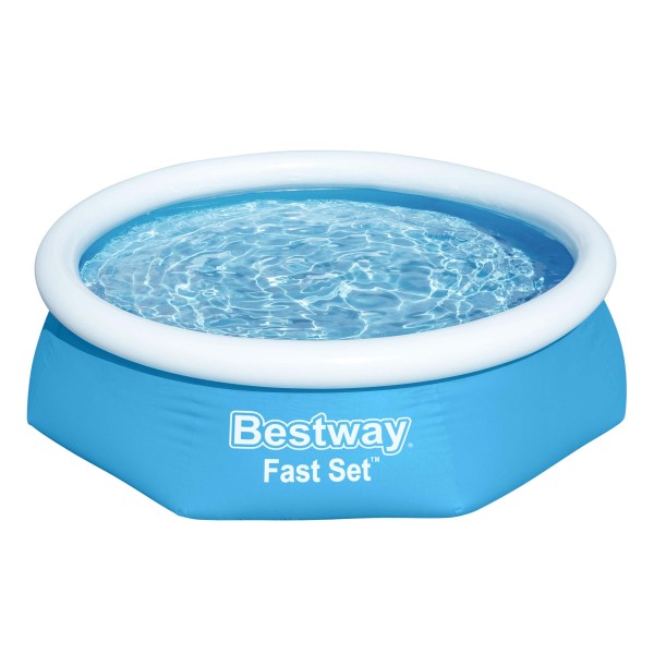 Bestway® Fast Set™ Aufstellpool ohne Pumpe Ø 244 x 61 cm, blau, rund